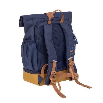 Lässig Dětský batoh Mini Rolltop Backpack Little Gang - Navy - obrázek