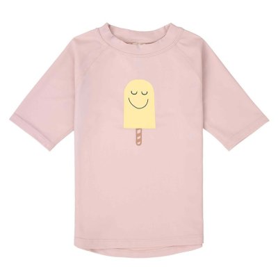 Lässig Rashguard s krátkým rukávem Popsicle - Pale Pink, 19 - 24 m