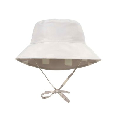 Lässig Bucket Hat Oboustranný klobouček Checkerboard - Stone/Sea Salt, 7 - 12 m - obrázek
