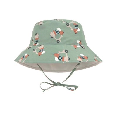 Lässig Bucket Hat Oboustranný klobouček Scooter/Dog - Green, 7 - 12 m