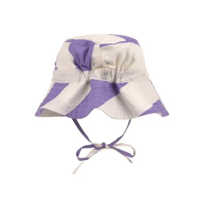 Lässig Fishing Hat Klobouček proti slunci Stripes - Purple/Sea Salt, 12 - 36 m - obrázek