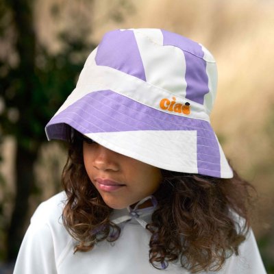 Lässig Fishing Hat Klobouček proti slunci Stripes - Purple/Sea Salt, 12 - 36 m - obrázek