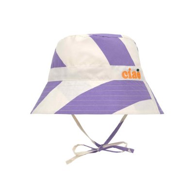 Lässig Fishing Hat Klobouček proti slunci Stripes - Purple/Sea Salt, 12 - 36 m