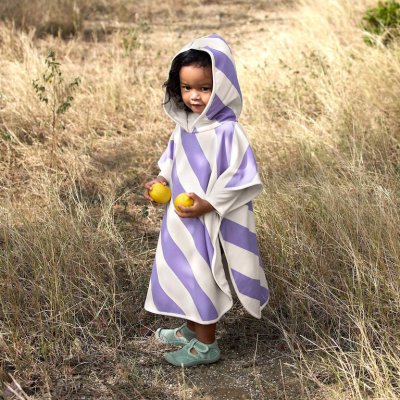 Lässig Pončo Stripes - Purple/Sea Salt - obrázek