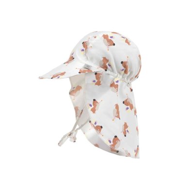 Lässig Flap Hat Klobouček proti slunci Ice Cream/Dog - Sea Salt, 12 - 36 m