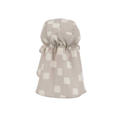 Lässig Flap Hat Klobouček proti slunci Checkerboard - Stone/Sea Salt, 7 - 12 m - obrázek
