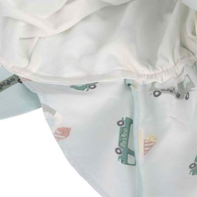 Lässig Flap Hat Klobouček proti slunci Ice Cream Truck - Illusion Blue, 12 - 36 m - obrázek