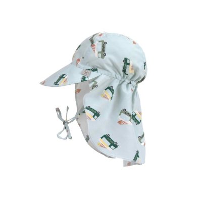 Lässig Flap Hat Klobouček proti slunci Ice Cream Truck - Illusion Blue, 12 - 36 m