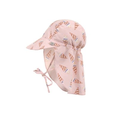 Lässig Flap Hat Klobouček proti slunci Ice Cream - Pale Pink, 12 - 36 m