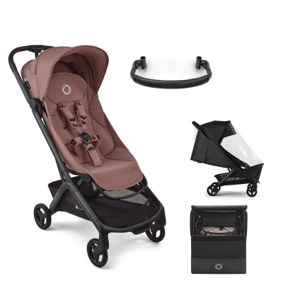 Bugaboo Butterfly 2 + Pláštěnka + Bezpečnostní madlo + transportní taška - Dusty Pink