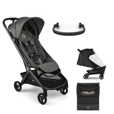 Bugaboo Butterfly 2 + Pláštěnka + Bezpečnostní madlo + transportní taška - Forest Green
