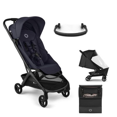 Bugaboo Butterfly 2 + Pláštěnka + Bezpečnostní madlo + transportní taška - Deep Indigo