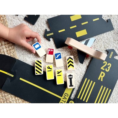 Waytoplay Dřevěné značky letiště - obrázek