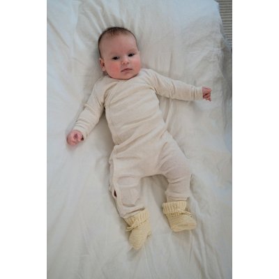 Lodger Slipper Knit Butter 0 - 6 měsíců - obrázek