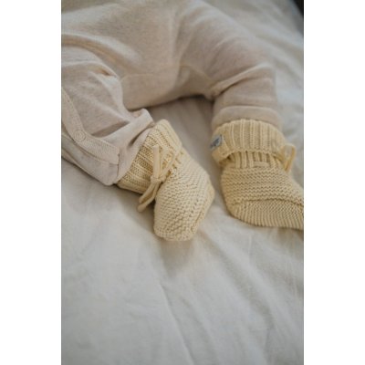 Lodger Slipper Knit Butter 0 - 6 měsíců - obrázek