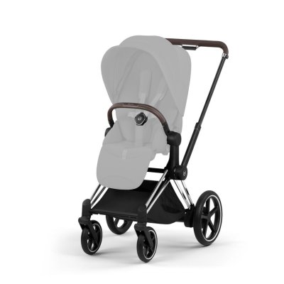 Cybex Platinum ePriam Style Podvozek + Základ sportovního sezení - Chrome Brown - obrázek