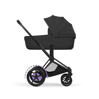 Cybex Platinum ePriam Style Podvozek + Základ sportovního sezení - Matt Black - obrázek