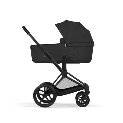 Cybex Platinum Priam Comfort Kompletní kočárek - Matt Black/Sepia Black - obrázek
