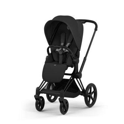 Cybex Platinum Priam Comfort Kompletní kočárek - Matt Black/Sepia Black - obrázek