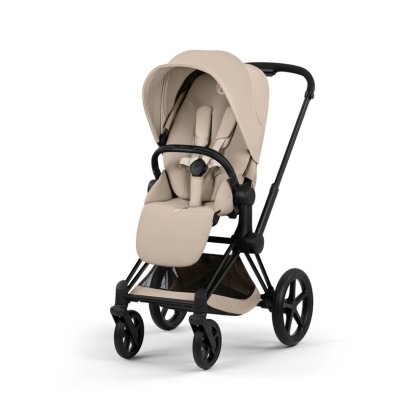 Cybex Platinum Priam Comfort Kompletní kočárek - Matt Black/Cozy Beige - obrázek