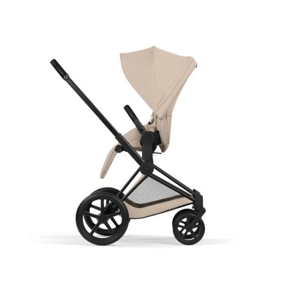 Cybex Platinum Priam Comfort Kompletní kočárek - Matt Black/Cozy Beige - obrázek