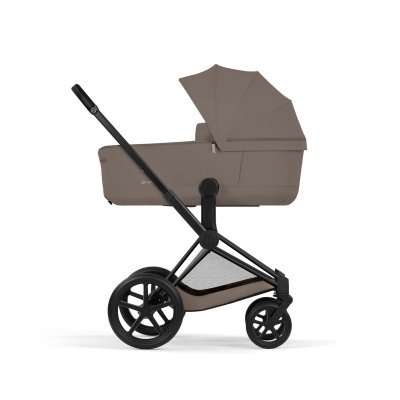 Cybex Platinum Priam Comfort Kompletní kočárek - Matt Black/Coconut Brown - obrázek
