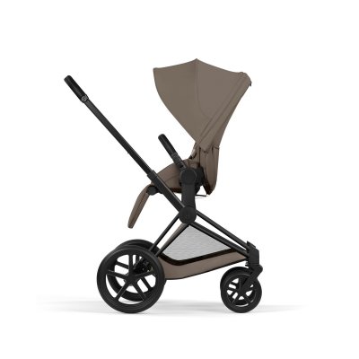 Cybex Platinum Priam Comfort Kompletní kočárek - Matt Black/Coconut Brown - obrázek