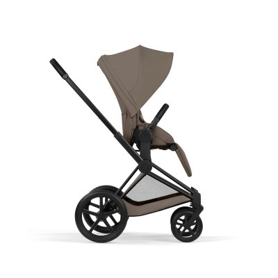 Cybex Platinum Priam Comfort Kompletní kočárek - Matt Black/Coconut Brown - obrázek