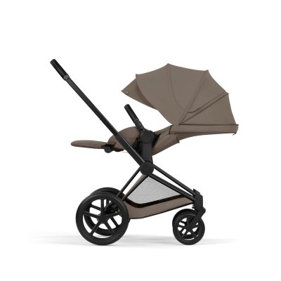 Cybex Platinum Priam Comfort Kompletní kočárek - Matt Black/Coconut Brown - obrázek
