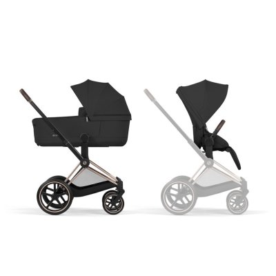 Cybex Platinum Priam Comfort Kompletní kočárek - Rosegold/Sepia Black - obrázek