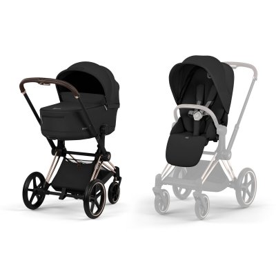 Cybex Platinum Priam Comfort Kompletní kočárek - Rosegold/Sepia Black