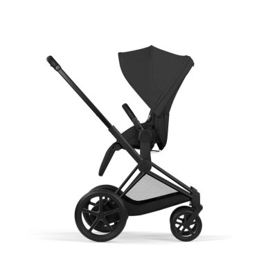 Cybex Platinum ePriam Comfort Kompletní kočárek - Matt Black/Sepia Black - obrázek