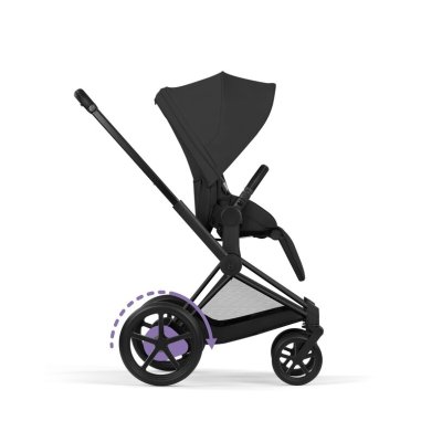 Cybex Platinum ePriam Comfort Kompletní kočárek - Matt Black/Sepia Black - obrázek