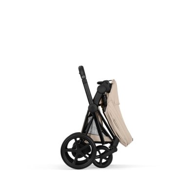 Cybex Platinum ePriam Comfort Kompletní kočárek - Matt Black/Cozy Beige - obrázek