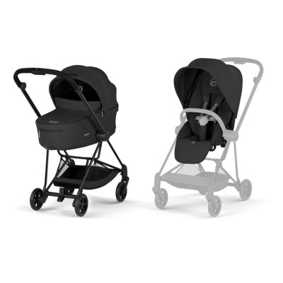 Cybex Platinum Mios Comfort Kompletní kočárek - Matt Black/Sepia Black