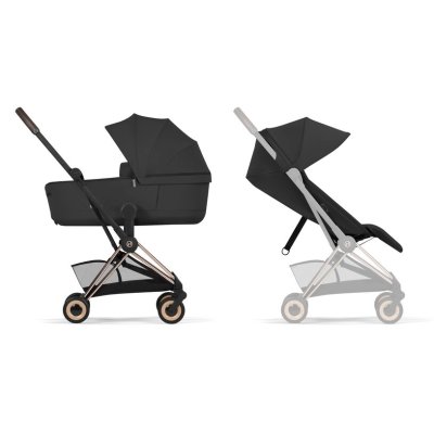 Cybex Platinum Coya Comfort Kompletní kočárek - Rosegold/Sepia Black