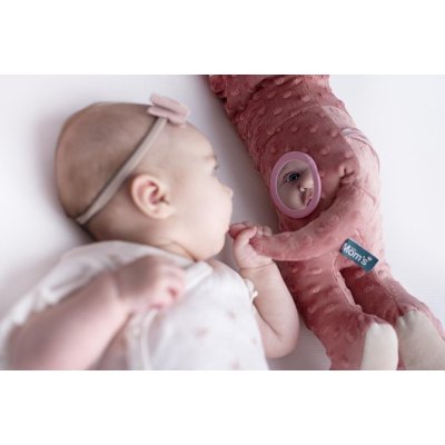 Moms Care Senzorická hračka Jezevčík - Růžový - obrázek