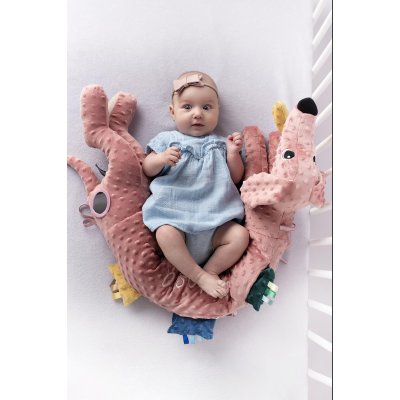 Moms Care Senzorická hračka Jezevčík - Růžový - obrázek