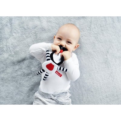 Moms Care Šustící muchláček Medvídek Boo - Černý - obrázek