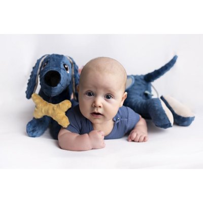 Moms Care Senzorická hračka Jezevčík - Modrý - obrázek