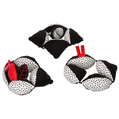 Moms Care Montessori míček se zrcátkem - White & Black - obrázek