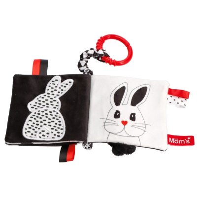 Moms Care Textilní knížka - „Kdo je to? Co je to?“ - obrázek