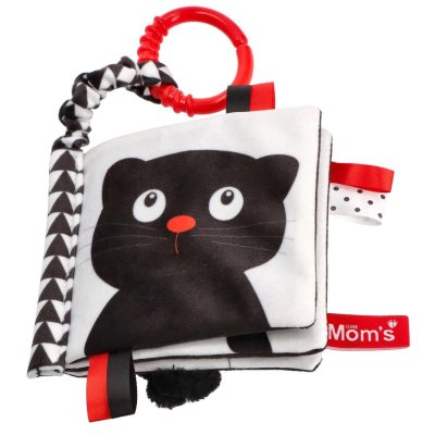 Moms Care Textilní knížka - „Kdo je to? Co je to?“