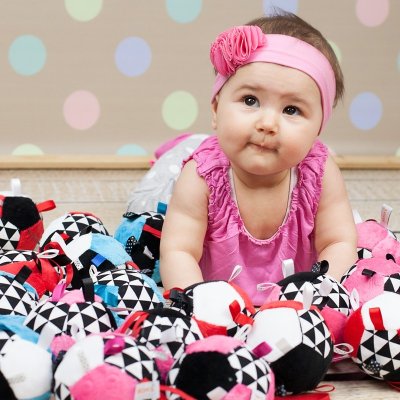 Moms Care Senzorický míček - Červený - obrázek