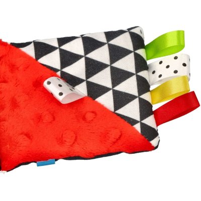 Moms Care Senzorické leporelo - Červené - obrázek