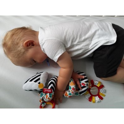 Moms Care Spirála na kočárek s aktivitami - White & Black - obrázek