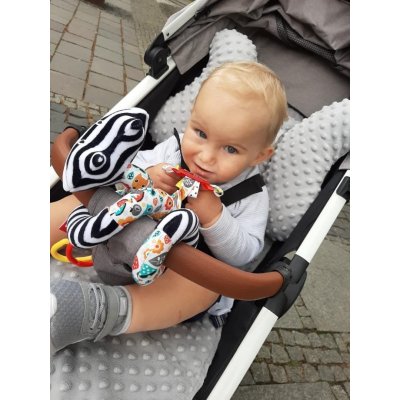 Moms Care Spirála na kočárek s aktivitami - White & Black - obrázek