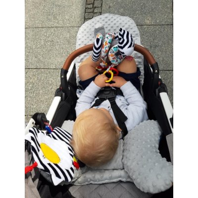 Moms Care Spirála na kočárek s aktivitami - White & Black - obrázek