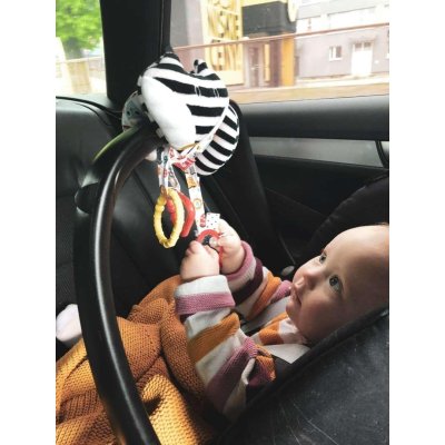 Moms Care Spirála na kočárek s aktivitami - White & Black - obrázek