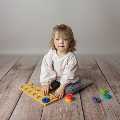 Moms Care Senzorické puzzle XL - Kolečka